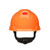 3M SecureFit Hard Hat H-706SFR-UV, Orange, 4-Point Pressure Diffusion Ratchet Suspension, with UVicator, 20 per case