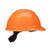 3M SecureFit Hard Hat H-706SFV-UV, Orange, Vented, 4-Point Pressure Diffusion Ratchet Suspension, with UVicator, 20 per case