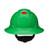 3M SecureFit Full Brim Hard Hat H-804SFR-UV, Green 4-Point Pressure Diffusion Ratchet Suspension, with Uvicator, 20 per case