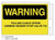 3M Diamond Grade Fire Fighting Sign 3MN304DG, "WARNINGVALVe, 6" x 4", 10 per packkage
