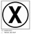 3M Diamond Grade Damage Control Sign 3MN013DG, "Cir X-Ray", 4" x 4", 10 per packkage