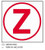 3M Diamond Grade Damage Control Sign 3MN019DG, "Cir Zebra", 4" x 4", 10 per packkage
