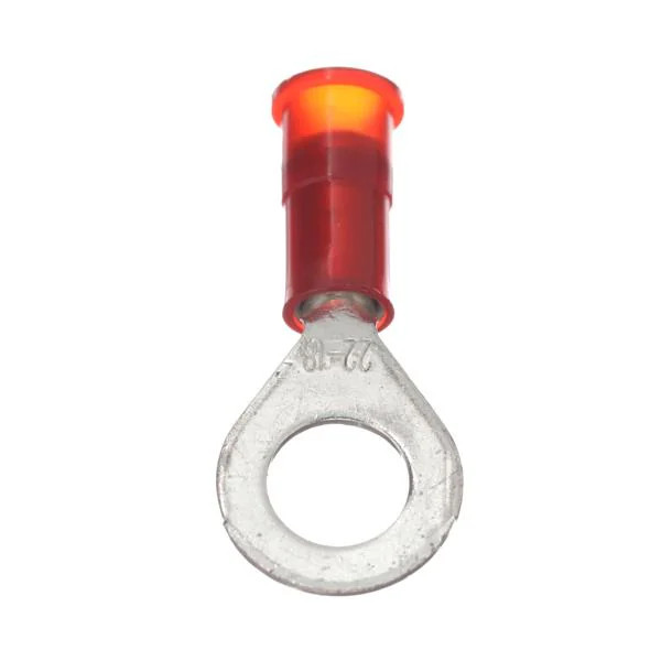 7100163465 3M Nylon Insulated with Insulation Grip Ring Tongue Terminal, 11-14S-NB, standard-style ring tongue fits around the stud