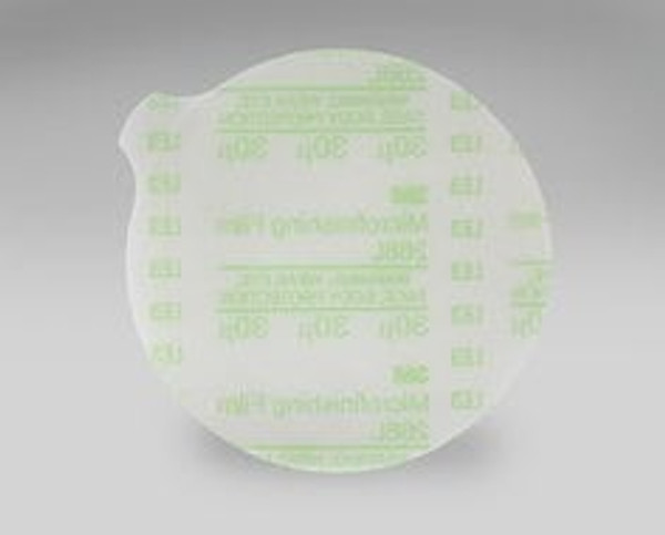 3M™ Hookit™ Microfinishing Film Disc 268L, 40 Mic 3MIL, Type D, 2 in x
5/8 in, Die 200A, 100/Carton, 2000 ea/Case