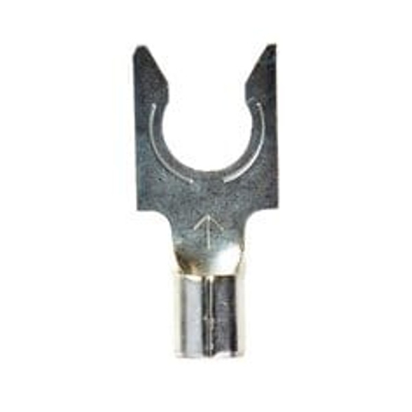 3M™ Scotchlok™ Locking Fork Non-Insulated, 50/bottle, M10-14FLX, spring-like tongue firmly fits around the stud, 500/Case
