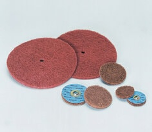 Standard Abrasives™ Quick Change Buff and Blend GP Disc 840011, A/O
Coarse, TSM, Maroon, 3/4 in, Die QS75KM, 50/Car, 500 ea/Case