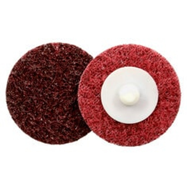 Standard Abrasives™ Quick Change Surface Conditioning GP Disc, 840388,
A/O MED, TR, Maroon, 2 in, Die Q200P, 50/Car, 500 ea/Case
