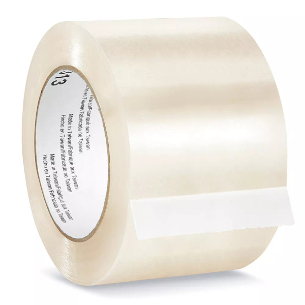 7100240702 Scotch Box Sealing Tape 313, Clear, 72 mm x 100 m, 24 Rolls/Case
