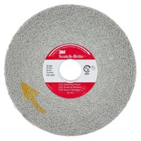 Scotch-Brite™ EX2 Deburring Wheel, X2-WL, 8A Medium, 8 in x 1 in x 3 in,
3 ea/Case