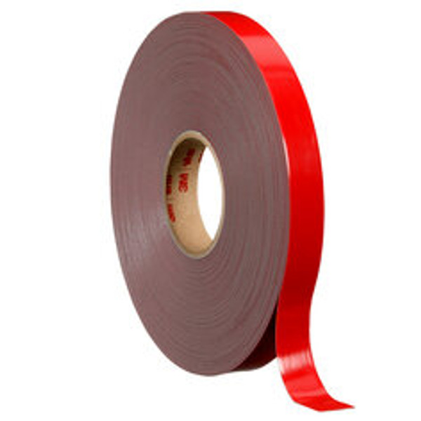 3M™ VHB™ Tape 4941F, Gray, 1 in x 36 yd, 45 mil, Film Liner, 9 Roll/Case