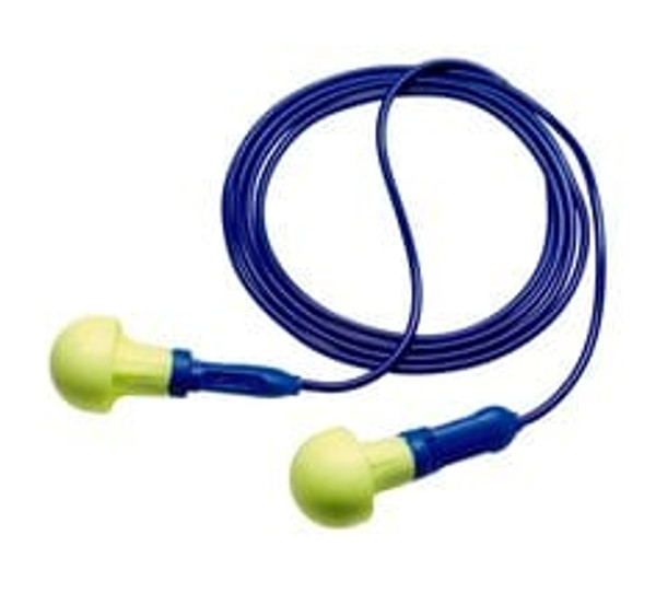 3M™ E-A-R™ Push-Ins™ Earplugs 318-3000, Metal Detectable, Corded, Poly Bag, 2000 Pair/Case