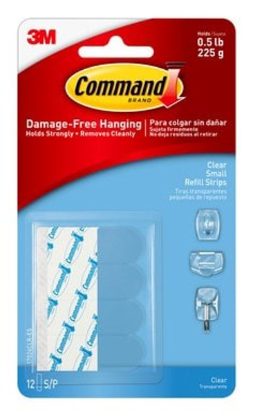Command™ Clear Small Refill Strips 17024CLR-ES