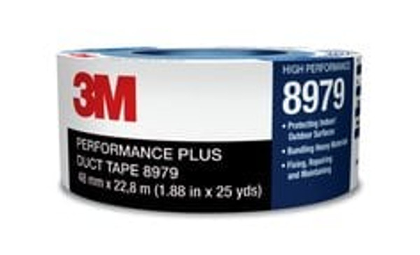 3M™ Performance Plus Duct Tape 8979, Slate Blue, 7 in x 60 yd, 12.1 mil,
6 Roll/Case