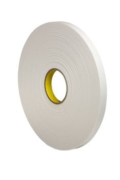 3M™ Urethane Foam Tape 4104, Natural, 2 in x 18 yd, 250 mil, 6 Roll/Case