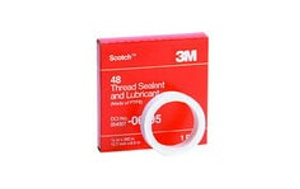Scotch® Thread Sealant and Lubricant 48, 1/2" x 520" in box, 12
Rolls/Case