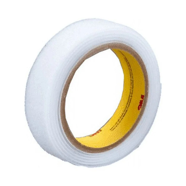 7010378874 3M Loop Fastener SJ3401, White, 4 in x 50 yd, 3 Roll/Case