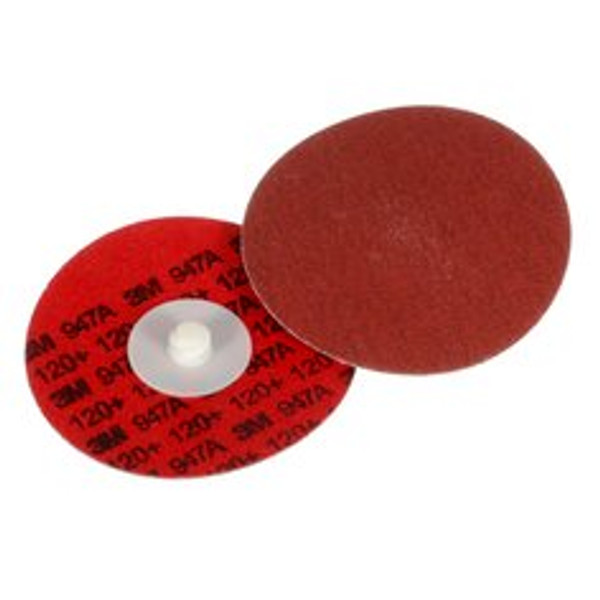 3M™ Cubitron™ II Roloc™ Durable Edge Disc 947A, 120+, X-weight, TR,
Maroon, 4 in, Die R400BB, 25/Carton, 100 ea/Case
