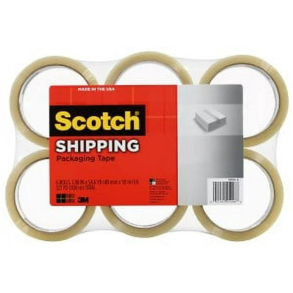 7010371242 Scotch Shipping Packaging Tape 3350, 1.88 in x 54.6 yd (48 mm x 50 m)