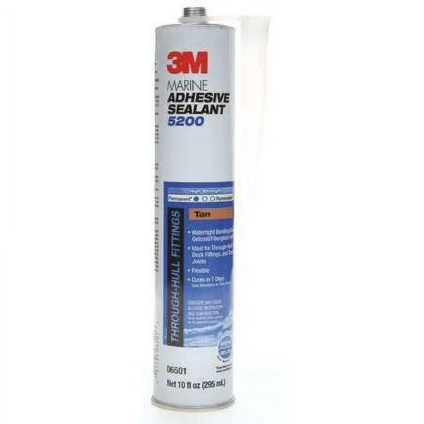 7100176316 3M Marine Adhesive Sealant 5200, Tan, 295 mL Cartridge, 12/Case