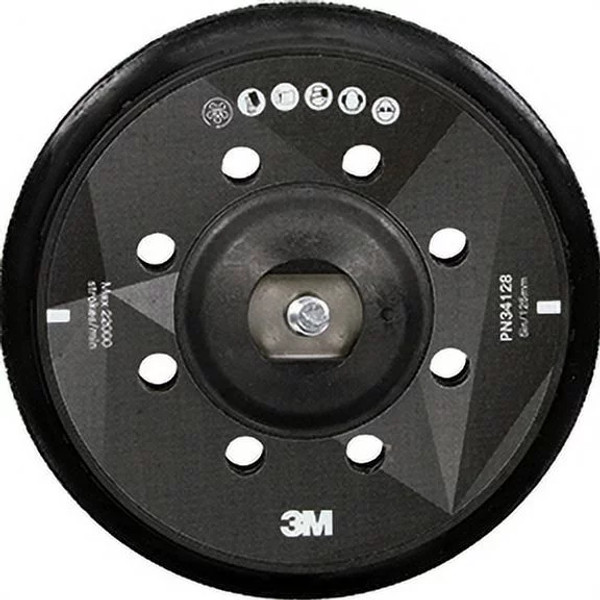 7100265258 3M Perfect-It Random Orbital Polisher Back-up Pad 34128, 5 in (130mm), 5/Case