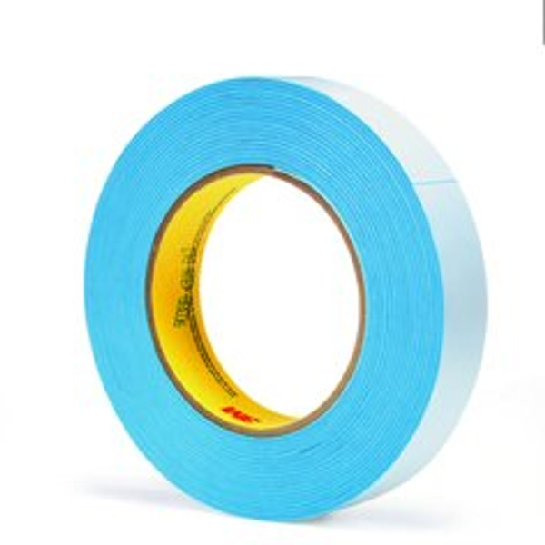 7100027987 3M Repulpable Double Coated Splicing Tape 9038B, Blue, 24 mm x 55 m, 3 mil, 36 Roll/Case
