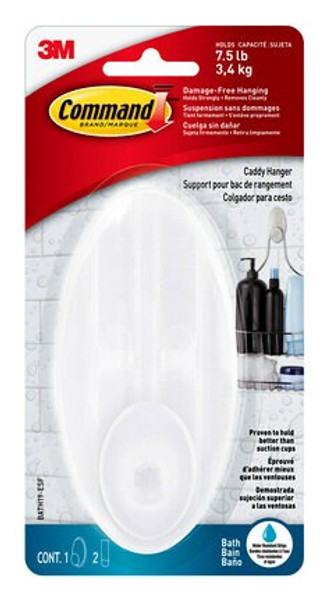 Command ™ Shower Caddy Hanger with Water Resistant Strips BATH19-ESF