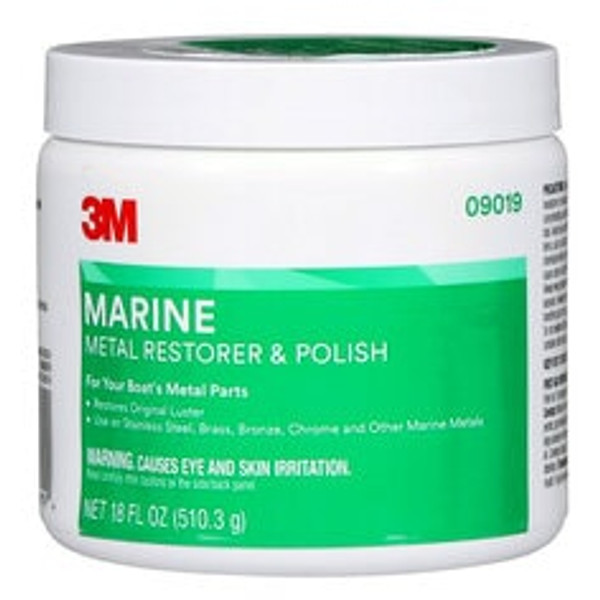 3M™ Metal Restorer and Polish, 09019, 18 oz Paste, 6 per case