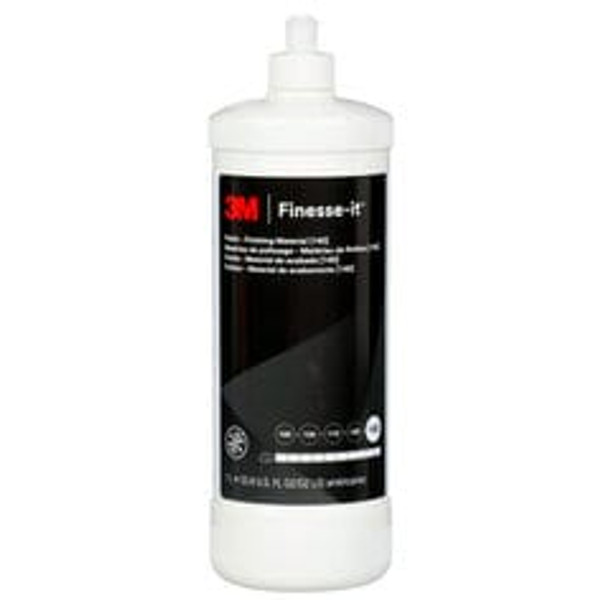 3M™ Finesse-it™ Polish Standard Series - Finishing Material (140),
81235, White, Easy Clean Up, Liter (33.814 oz), 12 ea/Case