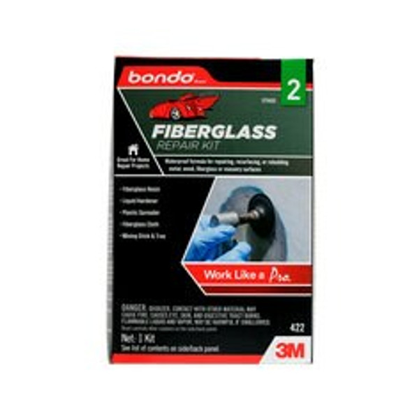 Bondo® Fiberglass Resin Repair Kit, 00422, 0.9 Quart, 6 per case