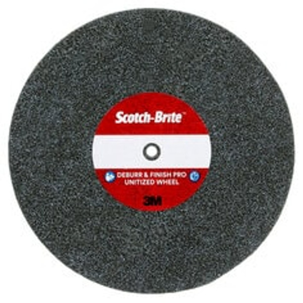 Scotch-Brite™ Deburr & Finish Pro Unitized Wheel, DP-UW, 6C Medium+, 6
in x 1/4 in x 5/8 in