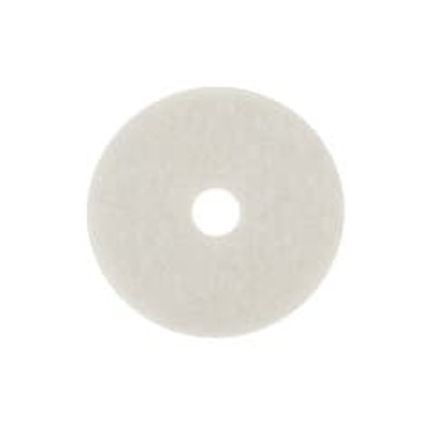 3M™ White Super Polish Pad 4100, 19 in, 5/Case