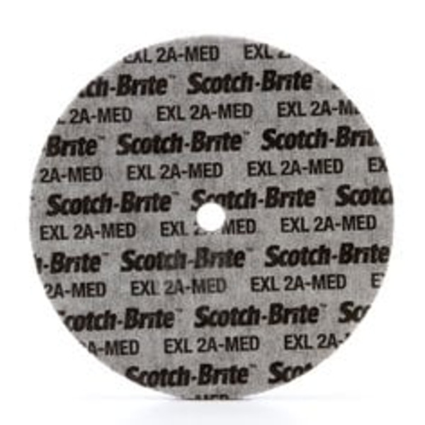 Scotch-Brite™ EXL Unitized Wheel, XL-UW, 2A Medium, 14 in x 1 in x 1-1/4
in, 1 ea/Case