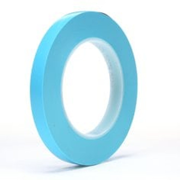 Scotch® Fine Line Tape 215, Blue, 1/2 in x 60 yd, 4.8 mil, 72 Roll/Case