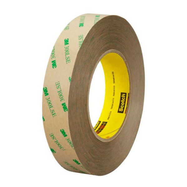 7100219637 3M Double Coated Tape 93015LE, Clear, 48 in x 240 yd, 5.9 mil, 1Roll/Case