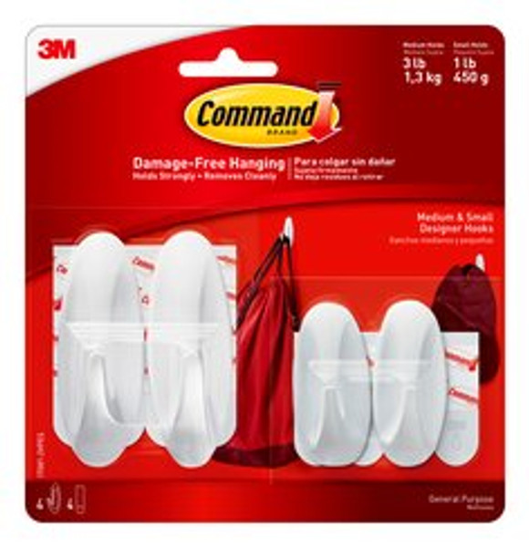 Command™ Small/Medium Designer Hook Value Pack 17081-2VPES