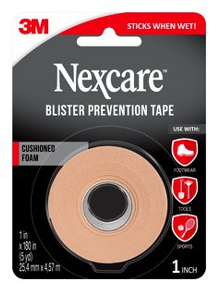 Nexcare™ Blister Prevention Tape 731-BPT, 1 in x 180 in (25.4mm x 4.57m)