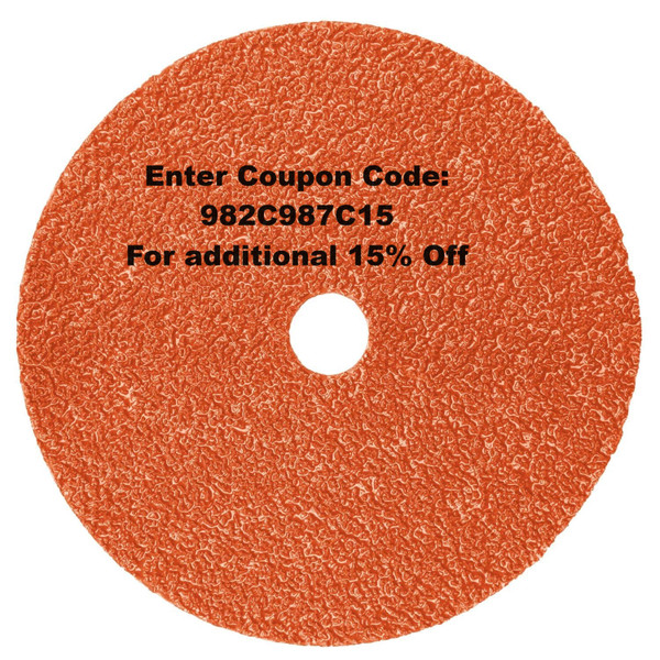 7000119207 3M Cubitron II Fibre Disc 987C, 60+, 4-1/2 in x 7/8 in, Die 450E, 25/Bag, 100 ea/Case