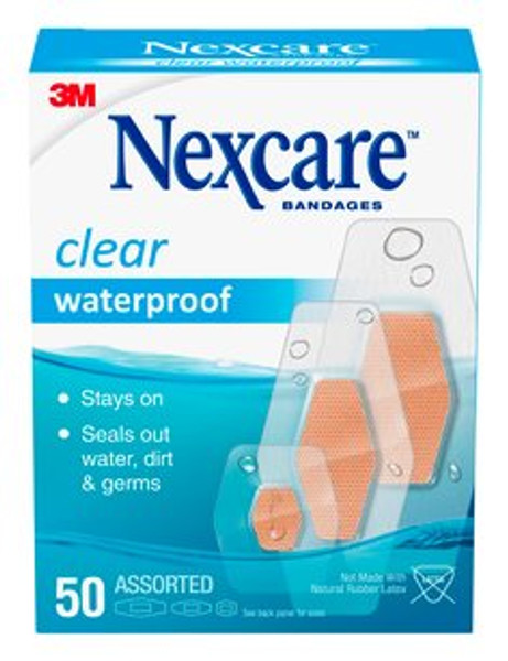 Nexcare™ Waterproof Bandages 432-50-3, Assorted 50 ct