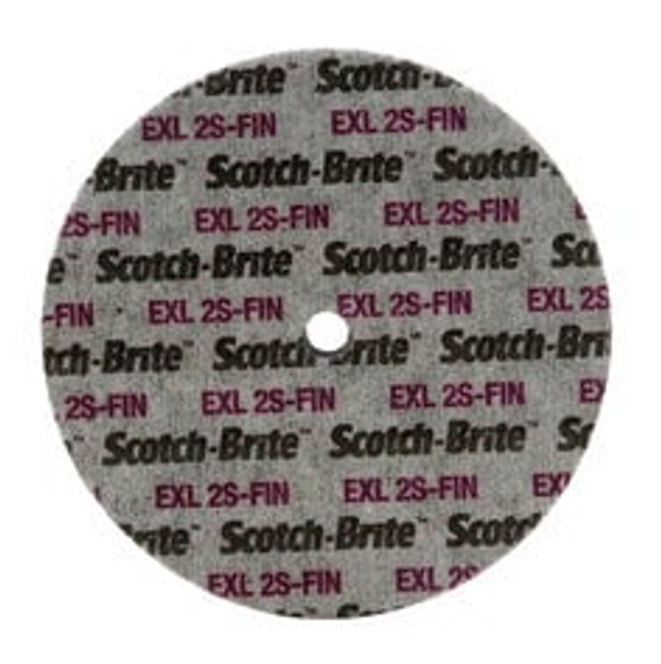 Scotch-Brite™ EXL Unitized Wheel, XL-UW, 2S Fine, 6 in x 1/2 in x 5/8
in, 4 ea/Case
