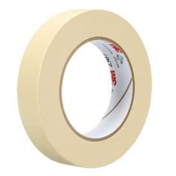 3M™ Masking Tape 2307, Tan, 24 mm x 55 m, 5.2 mil, 36 Roll/Case
