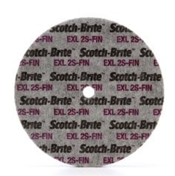 Scotch-Brite™ EXL Unitized Wheel, XL-UW, 3S Fine, 8 in x 1/4 in x 1/2 in