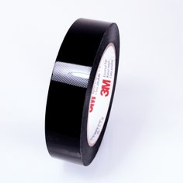 3M™ Polyester Film Electrical Tape 1350F-1, Black, 24 in x 72 yd, 3-in
paper core, Log roll, 1 Roll/Case