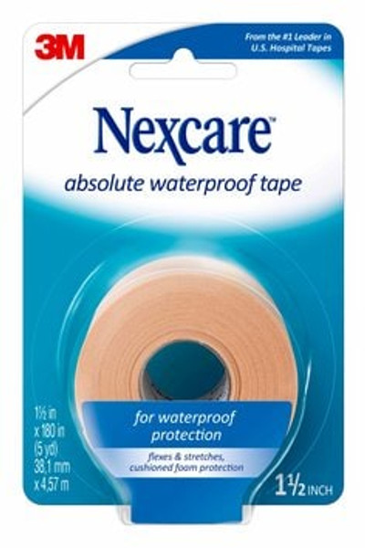 Nexcare™ Absolute Waterproof First Aid Tape 732, 1.5 in x 180 in (38,1
mm x 4.57 m)