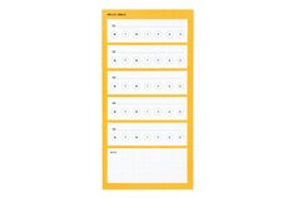 Post-it® Printed Notes NTD5-48-OR, 3.9 in x 7.7 in (99 mm x 195 mm)