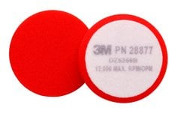 3M™ Finesse-it™ Advanced Foam Buffing Pad, 28877, 3-1/2 in, Red, 10/Bag,
50 ea/Case