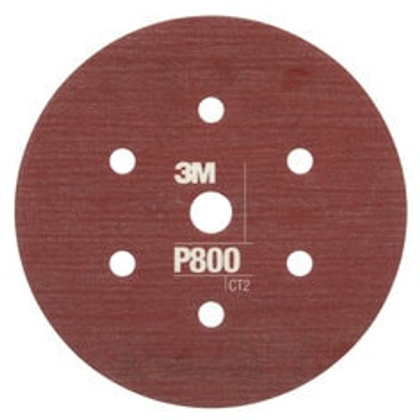 3M™ Hookit™ Flexible Abrasive Disc 270J, 34406, 6 in, Dust Free, P800,
25 disc per carton, 5 cartons per case