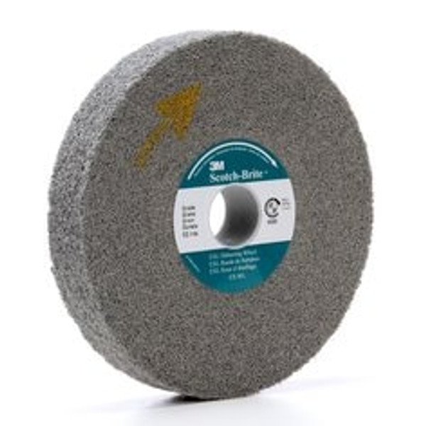 Scotch-Brite™ EXL Deburring Convolute Wheel, XL-WL, 8S Fine, 6 in x 1/2
in x 1 in, 4 ea/Case