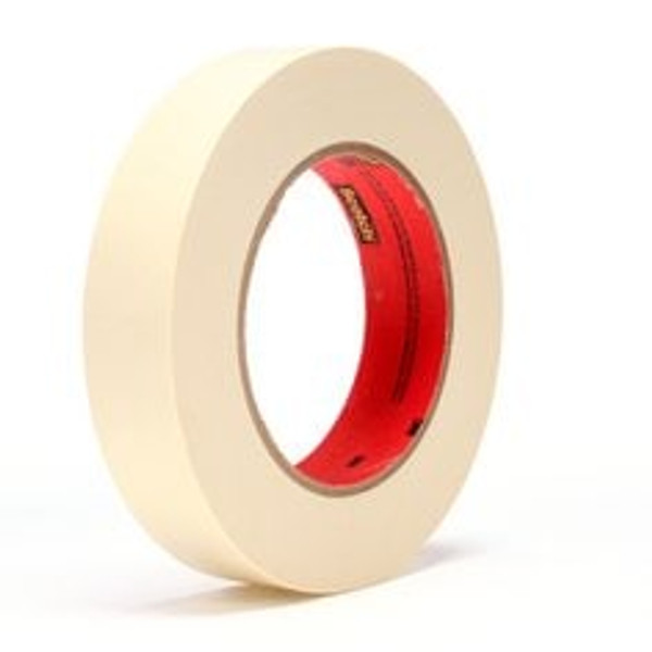 Scotch® High Performance Masking Tape 214, Tan, 3/4 in x 60 yd, 5.8 mil, 48/Case