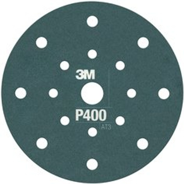 3M™ Hookit™ Flexible Abrasive Disc 270J, 34800, 6 in, Dust Free, P400,
25 discs per carton, 5 cartons per case