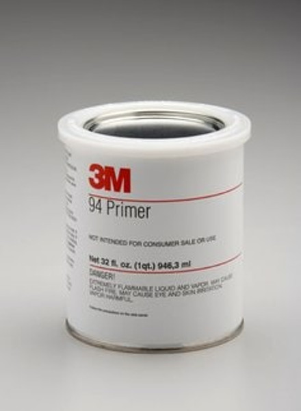 3M™ Tape Primer 94, Light Yellow, 1 Quart Can, 12 Bottles/Case